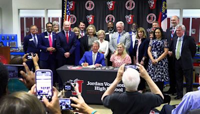 Governor Kemp visits this Columbus school to sign bills promoting workforce development