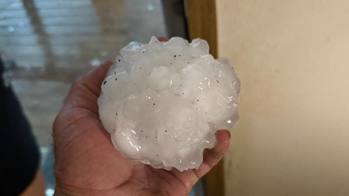 PHOTOS: Storms bring hail in parts of Central Texas