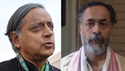 "Fascinated," Says Shashi Tharoor On Yogendra Yadav's Election Prediction