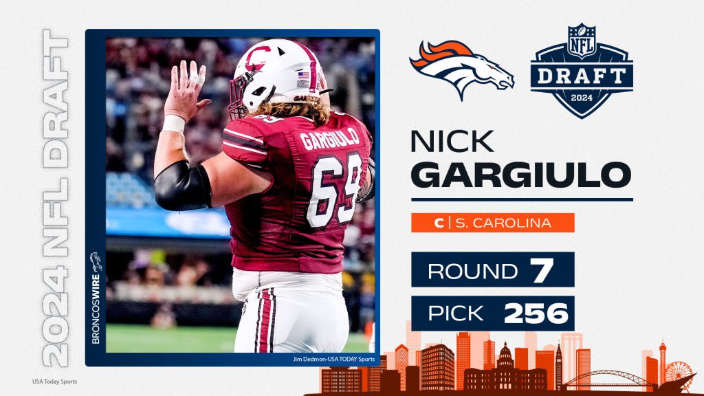 Broncos signing OL Nick Gargiulo to 4-year contract