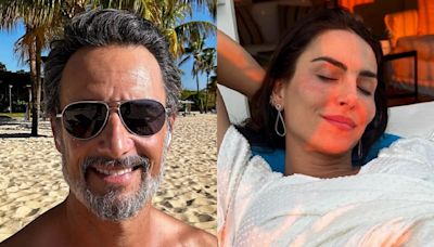 Grávida da segunda filha com Rodrigo Santoro, Mel Fronckowiak reaproveita roupas da primeira filha