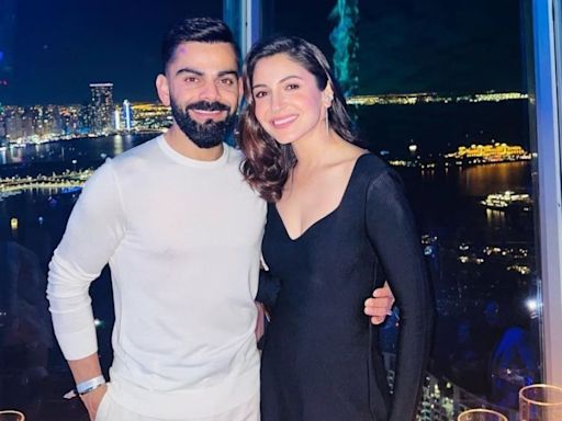 Akaay Kohli makes first appearance on father Virat's lap with Anushka Sharma in London; internet's keen eye spots Vamika