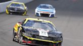 Image of Caitlin Clark displayed on hood of Josh Berry's car for Brickyard 400 in Indianapolis