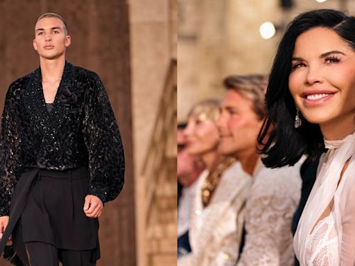 Lauren Sanchez Sits Front Row for Son Nikko Gonzalez’s Sparkling Runway Walk at Dolce & Gabbana’s Alta Sartoria 2024 Fashion Show