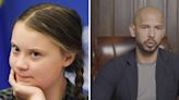 Greta Thunberg humilla al "macho alfa" Andrew Tate y luego lo arrestan por trata de personas
