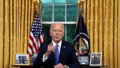 Biden says he's 'passing the torch' to defend democracy in speech from Oval Office