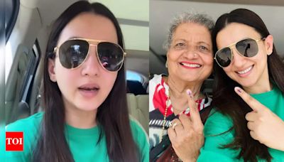 Gauahar Khan shares her frustrating experience while going to cast her vote, writes ‘my family’s names were missing from the address’ - Times of India