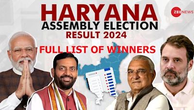 Haryana Election Results 2024: Full List Of Winners, Losers, Their Constituencies