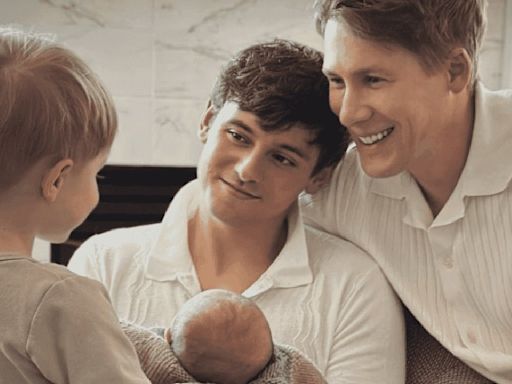 Tom Daley and Dustin Lance Hit With False ‘Baby Trafficking’ Allegation After Silver Medal Win at Olympics