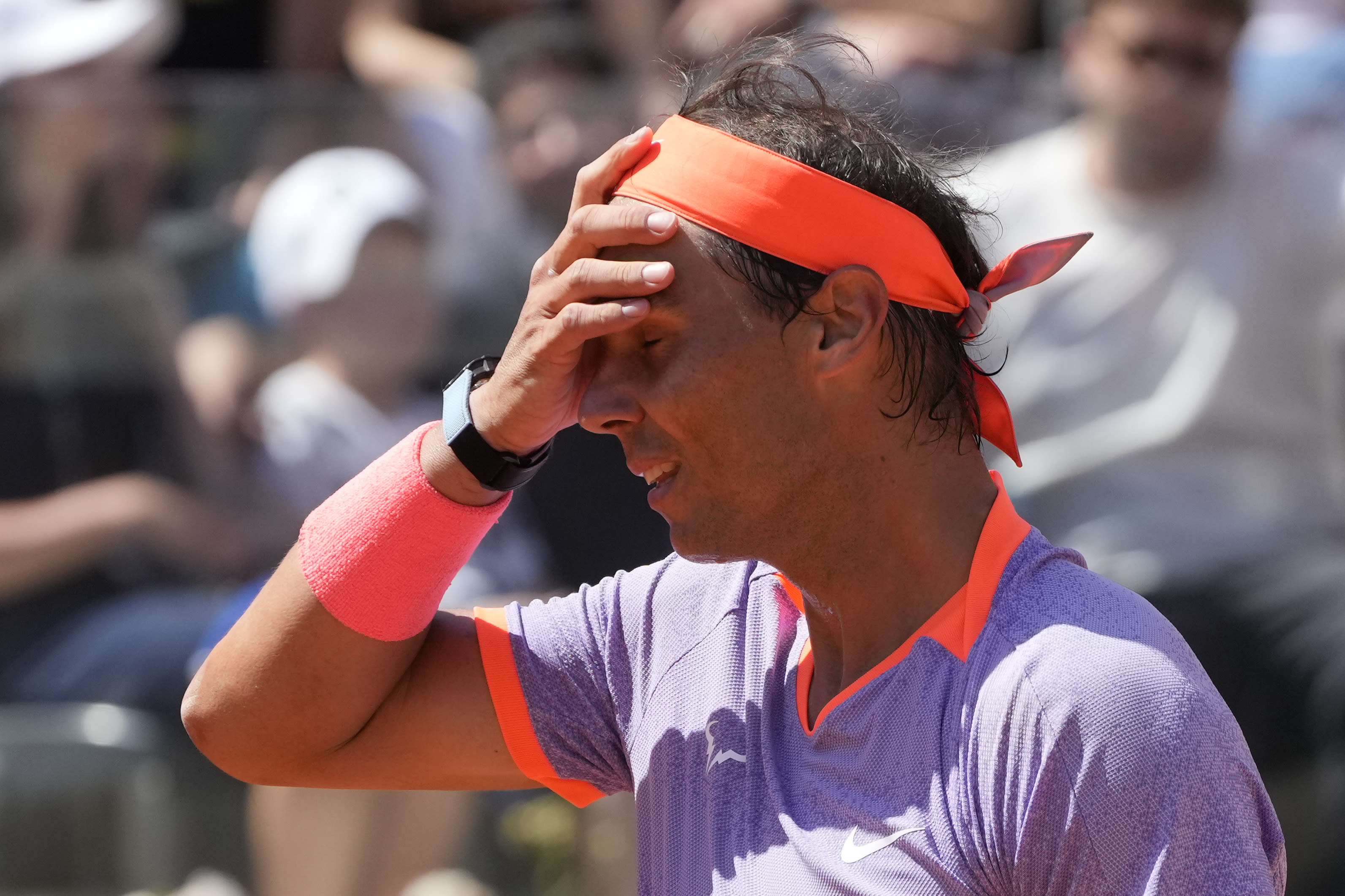 Rafael Nadal reconsidering his status for the French Open after a lopsided loss in Rome