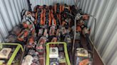 Stolen drill find leads to seizure of 1,000 items