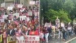 Thousands flood City Hall steps to oppose proposed NYC homeless shelter