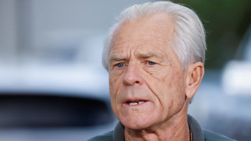 Former Trump adviser Peter Navarro speaks at GOP convention hours after release from prison