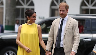 Meghan Markle Wows in Same Yellow Dress She Wore for Archie's First Birthday at Reception in Nigeria