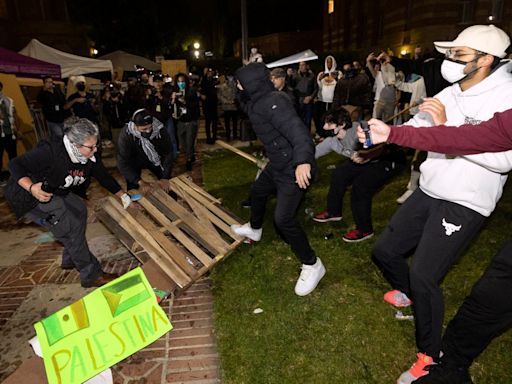 UCLA cancels classes after violent clashes between opposing protestors prompts police response: Live updates