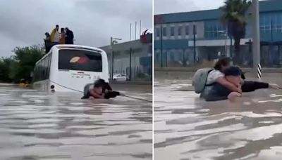 Colapsa carretera Monterrey-Saltillo; Tormenta Tropical ‘Alberto’ provoca deslaves | VIDEOS