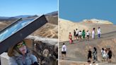 Photos show tourists pushing their bodies to extremes while visiting Death Valley, California, even as temperatures reached 130 degrees Fahrenheit