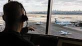 Plane goes off the runway after landing at Newark Airport, one wing damaged