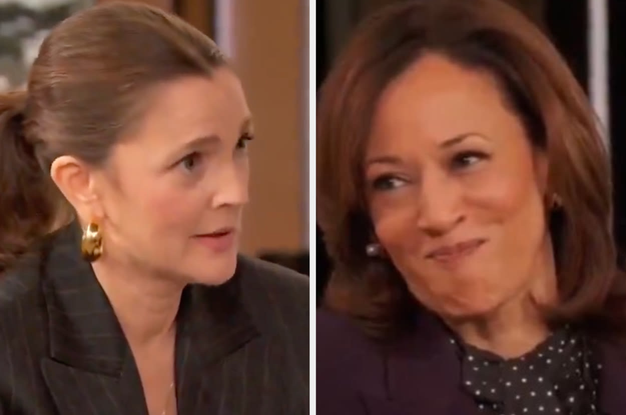 Drew Barrymore's Awkward "Mamala" Interview With Kamala Harris Is Going Viral