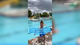 Mom faces backlash for allowing children to use pool as bath