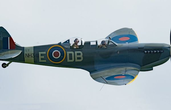 RAF pilot dies after Spitfire crashes in field during Battle of Britain event