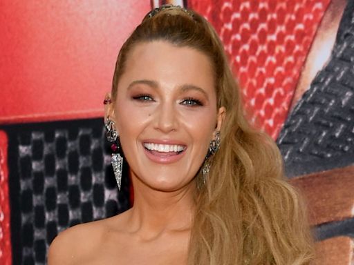 Blake Lively’s red satin catsuit warrants its own superhero movie