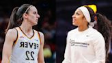 Watch: Angel Reese Beats Caitlin Clark in Half-Court Shooting During Post-Practice Competition Before 2024 WNBA All-Stars Game