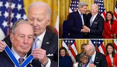 Biden awards Bloomberg, Ledecky, Al Gore the Medal of Freedom