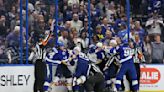 Lightning start fast, fight back in win against Blues