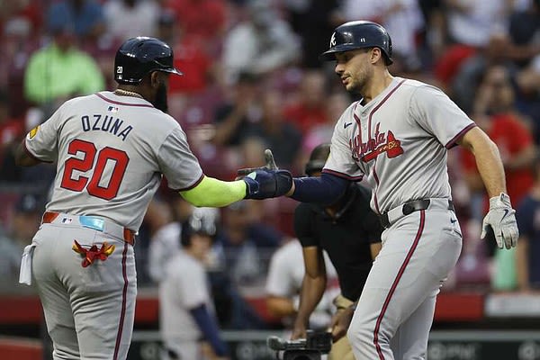 Harris, Olson hit home runs, but Braves blow 4-run lead | Arkansas Democrat Gazette