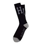 HUF - 經典 H LOGO黑襪-大麻 HBA PYREX 街頭 潮流 塗鴉 滑板 單速車