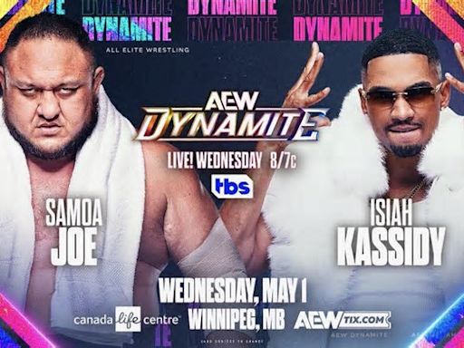 Samoa Joe vs. Isiah Kassidy, Claudio Castagnoli vs. Brian Cage Added To 5/1 AEW Dynamite