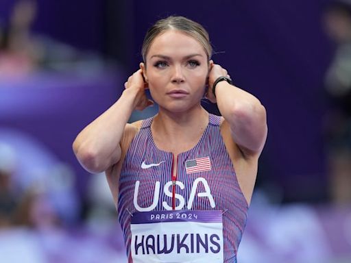 Former Utah State athlete breaks down in tears while struggling at the Olympics