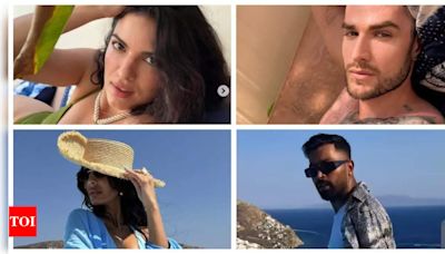 Did Natasa Stankovic and Aleksandar Alex take a dig at Hardik Pandya's rumoured romance with Jasmin Walia with their pool pics? | - Times of India