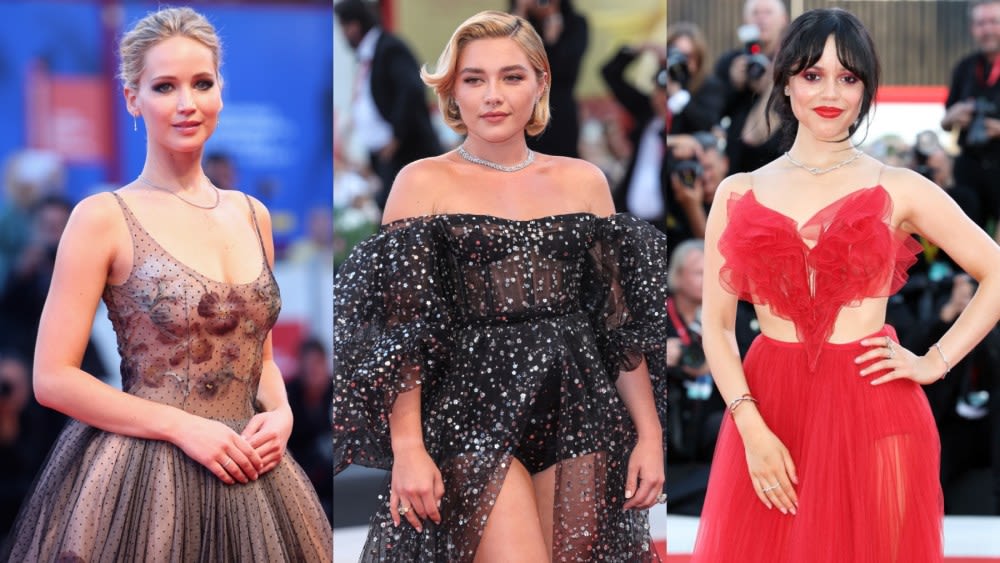 Over 20 Years of Sheer Dressing at Venice Film Festival: Jennifer Lawrence, Jenna Ortega and More on the Red Carpet