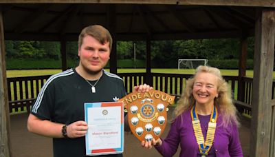 Rotary's highest award presented to student at leavers' assembly