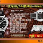 【美中鐘錶】GIORGIO FEDON”流線錶冠24時永恆時計V III”系列 機械腕錶(黑面/45mm)GFCI001