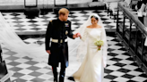 Moment Meghan Markle "floated" down the aisle goes viral