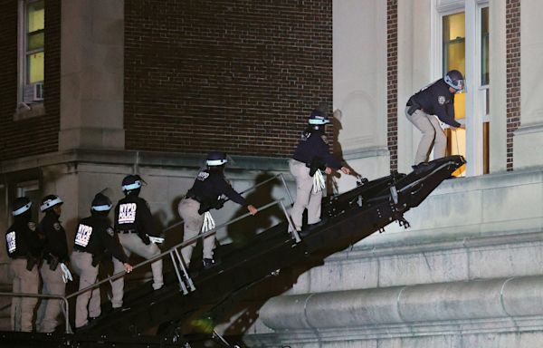 Campus protests live: NYPD officer fired gun while clearing protesters at Columbia as 130 arrested at UCLA