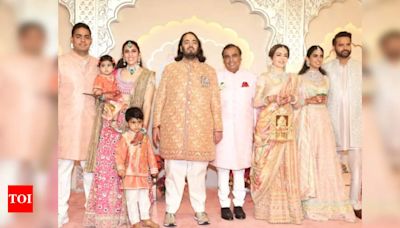 Anant-Radhika wedding: Nita and Isha Ambani lead the pastel wedding extravaganza - Times of India
