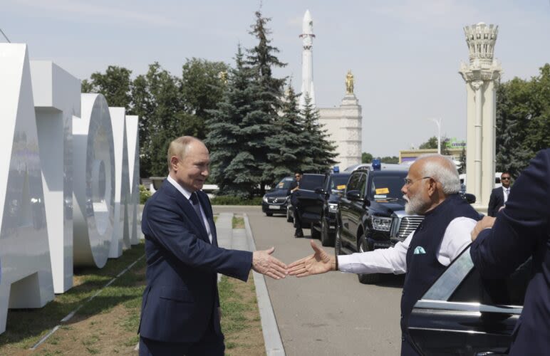 Putin hosts India’s prime minister to deepen ties, but Ukraine looms over their relationship