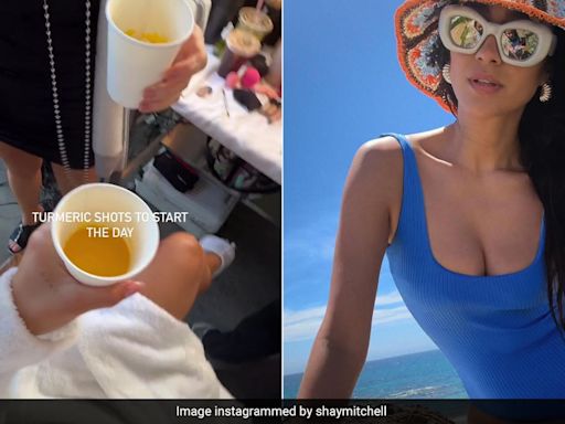 Shay Mitchell's Morning Turmeric Shot Is A Super Way To Start The Day