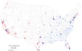 Dot distribution map