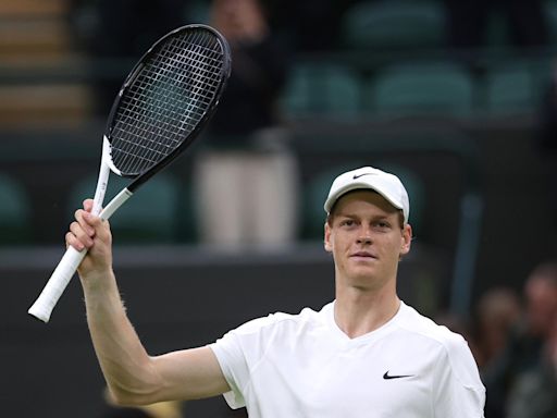 Jannik Sinner makes winning start at Wimbledon over Yannick Hanfmann