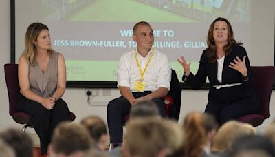 Keegan jokes about needing new job next week as pupils stage mock hustings