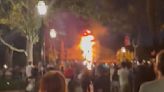 Large animatronic dragon catches fire at Disneyland during 'Fantasmic!' show