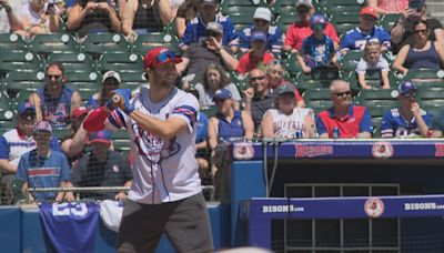 Josh Allen homers during Micah Hyde's charity softball game