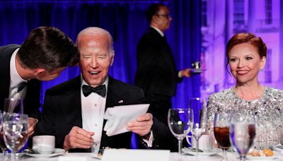 Biden jokes about Trump’s age and legal woes at White House journalists’ dinner