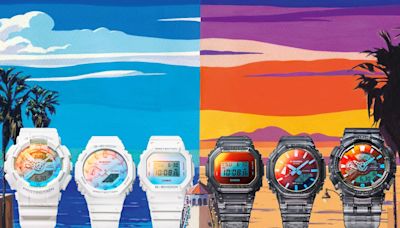 G-SHOCK錶鏡閃藍或橘光炫目 海灘風情錶讓人想度假