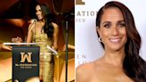 Meghan’s strapless gold dress shows how much her style has changed post-Royal Family